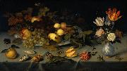 AST, Balthasar van der Still Life with Fruit and Flowers USA oil painting artist